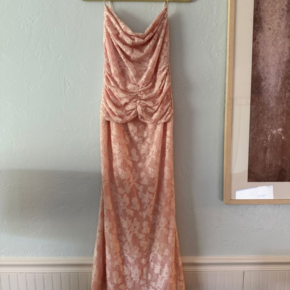 Hello Molly Pink Floral Maxi Dress-8 - Picture 9 of 15